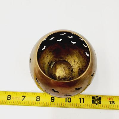 CUTE SOLID BRASS DUCK DESIGN CANDLE / STUFF HOLDER