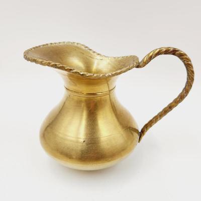 CUTE BRASS ROPE DESIGN SMALL SOLID PITCHER