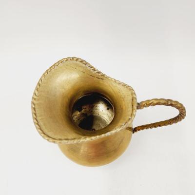 CUTE BRASS ROPE DESIGN SMALL SOLID PITCHER
