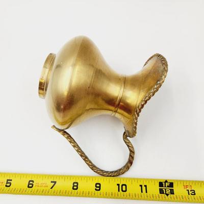 CUTE BRASS ROPE DESIGN SMALL SOLID PITCHER