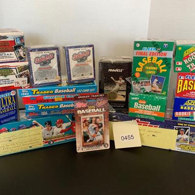 Huge Lot - New In Plastic - Baseball Card Sets - Lot 455