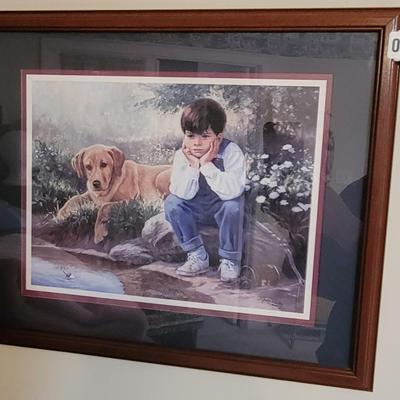 Pondering Framed Print