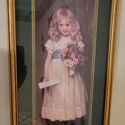 FLOWER GIRL Framed Print