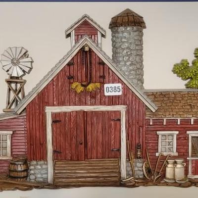 Farmyard Scene Wall Decor