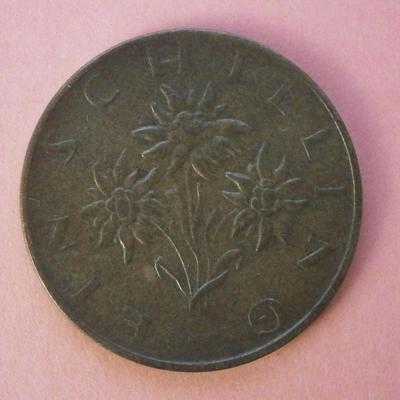 AUSTRIA 1974 1 Schilling Coin
