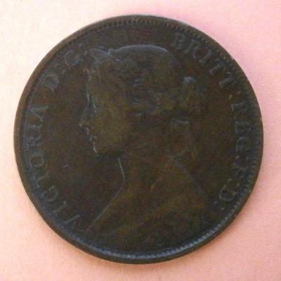 GREAT BRITAIN 1861 Half Penny