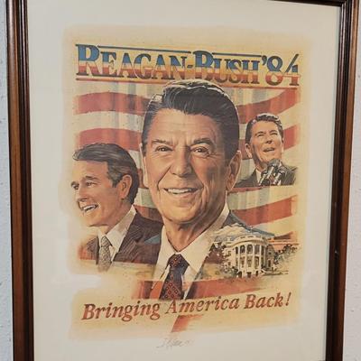Ronald Reagan '84 Framed