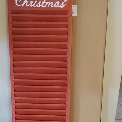 Merry Christmas Shutter Decor