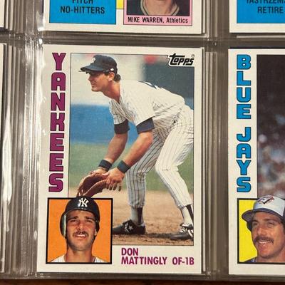 1984 Fleer, Topps & 1985 Fleer, Topps, Donruss Complete Baseball Sets - Lot 0482