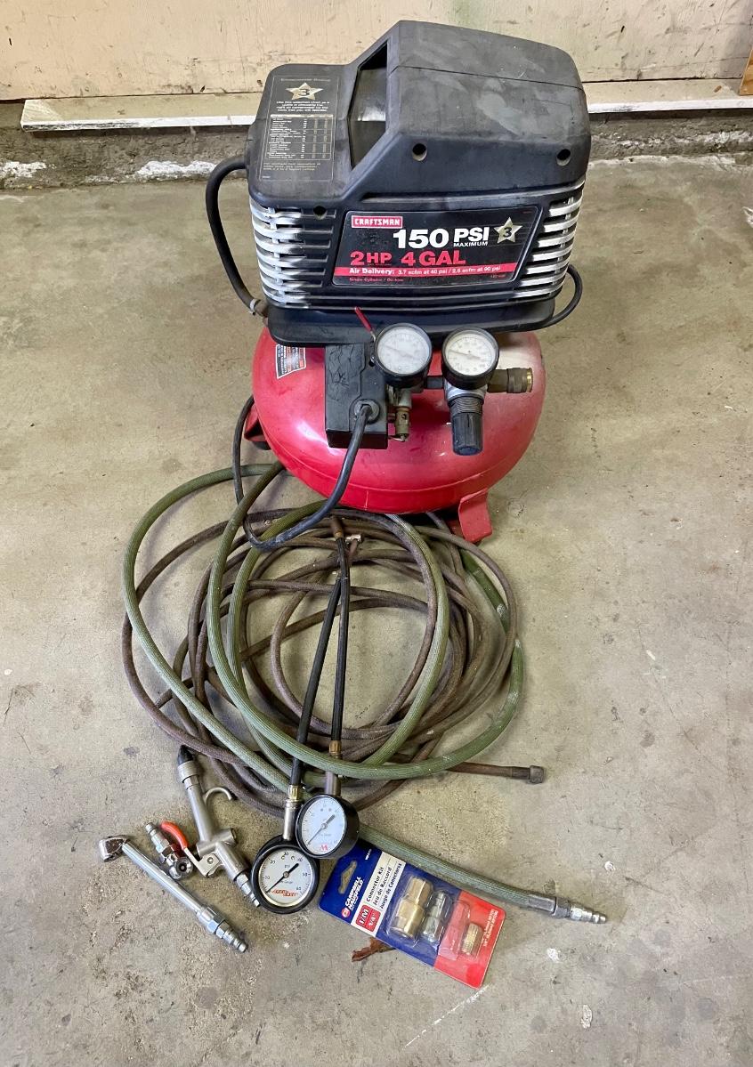 Craftsman 150 PSI Air Compressor and Accessories