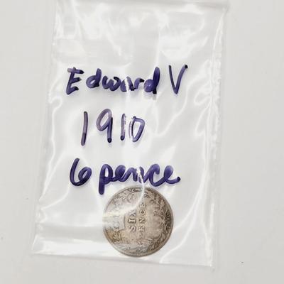 EDWARD VII SILVER 1910 6 PENCE