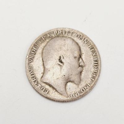 EDWARD VII SILVER 1910 6 PENCE