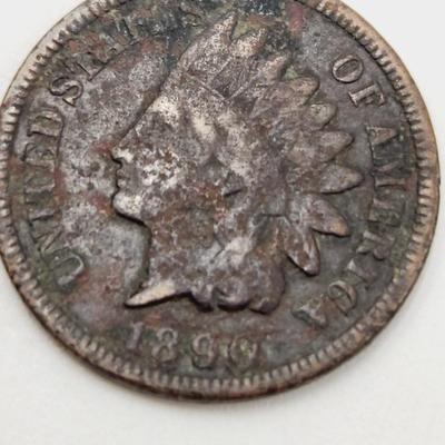2 - 1890 INDIAN HEAD PENNIES