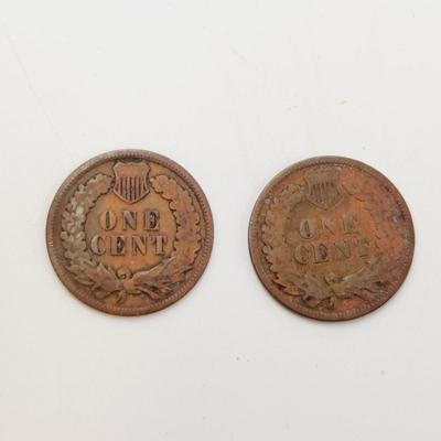 2 - 1898 INDIAN HEAD PENNIES
