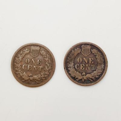 2 - 1895 INDIAN HEAD PENNIES