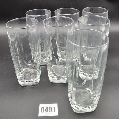7 Pc Glass Drinkware