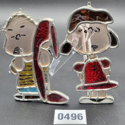 Peanuts Stained Glass Ornaments
