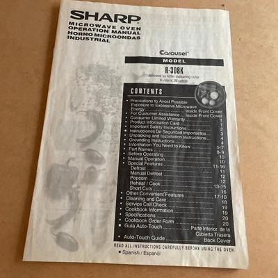 SHARP ~Carousel Household Microwave Oven