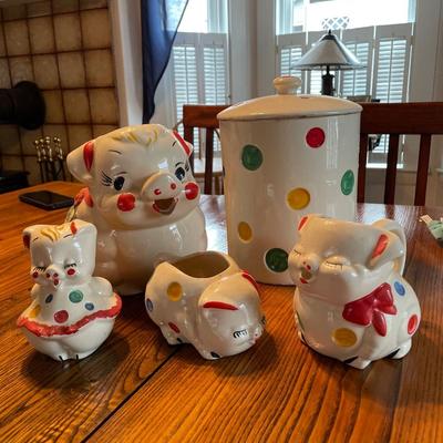 Shawnee Polka Dot Pig Lot