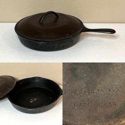 Very Old & Well used ~ Pair (2) ~ Cast Iron Skillets