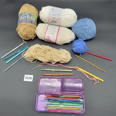 Crocheting Yarn and Hooks