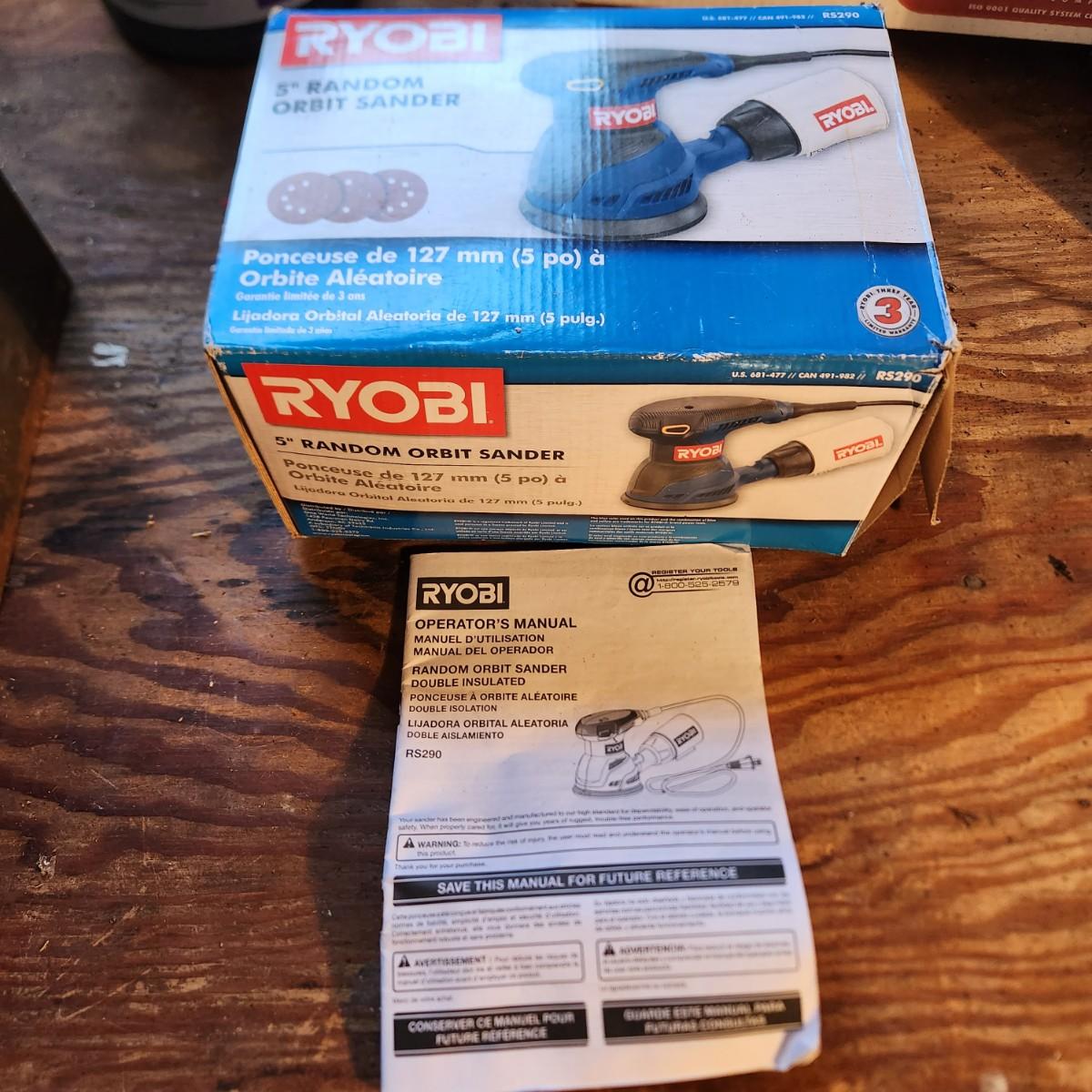 Ryobi 5 random orbit sander tested estatesales