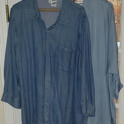 (XXL) Coldwater Creek Denim Shirts