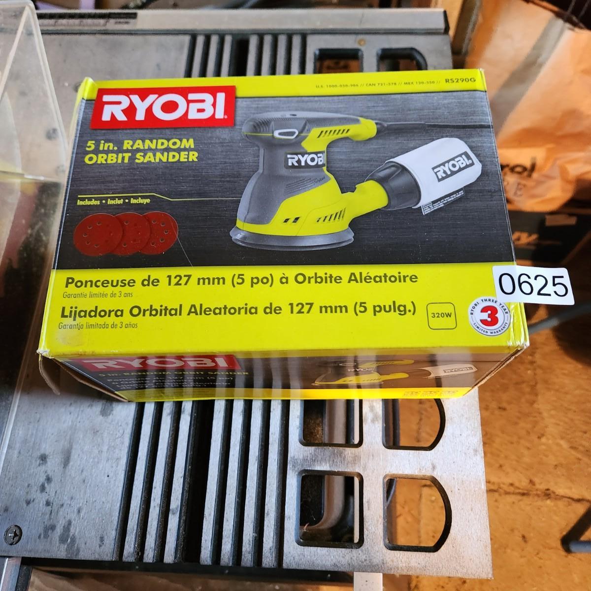 Ryobi 5 random orbit sander tested estatesales