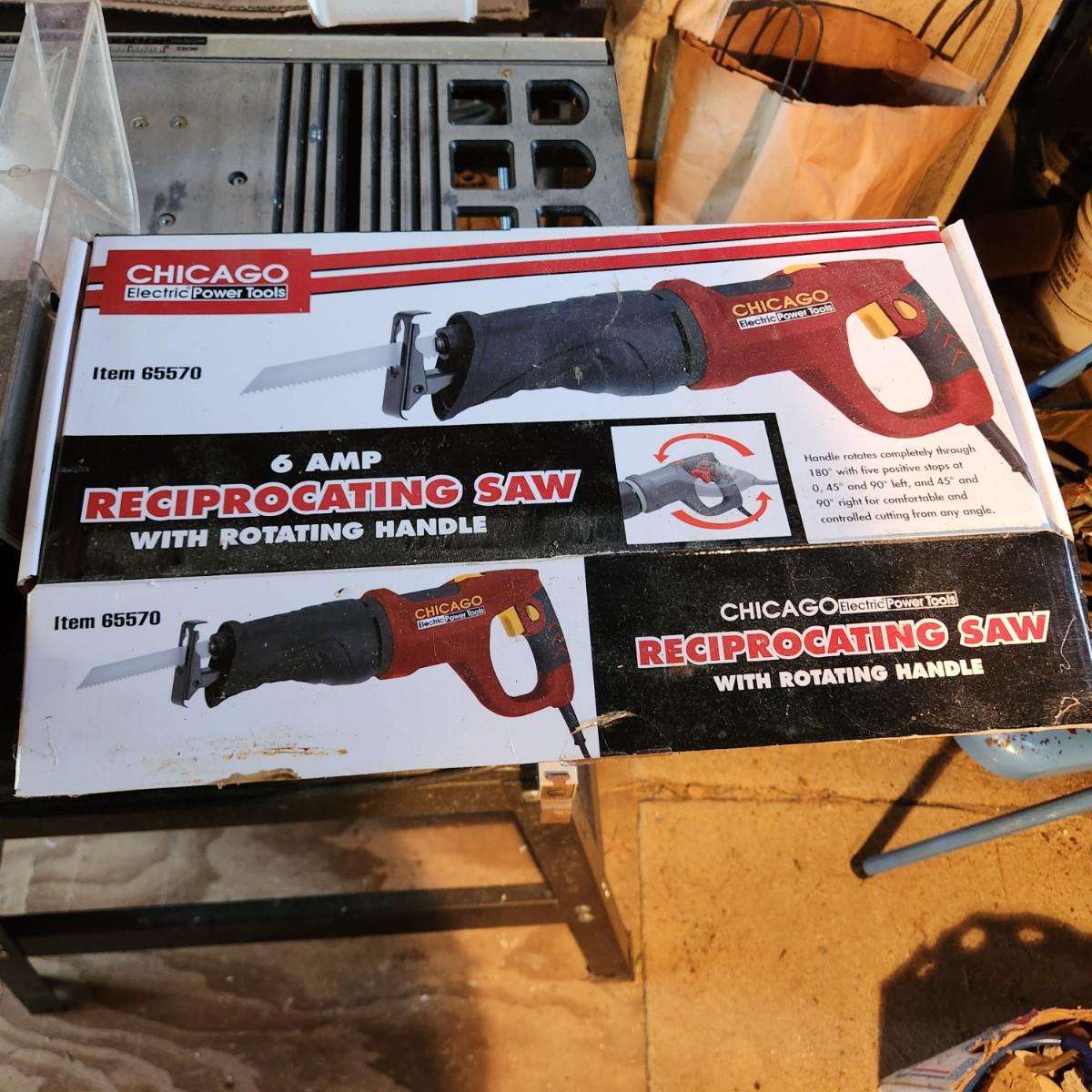 Chicago 6Amp Reciprocating Saw Rotating Handle