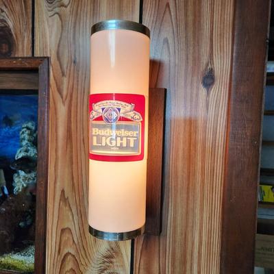 Pair Vintage Anheuser-Busch  Budweiser Bud Light Bar Lights