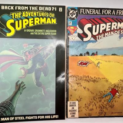 2 1993 Superman Comic Books