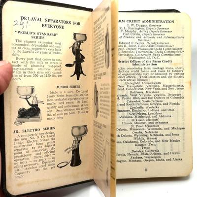 1952 DeLaval Pocket  Diary
