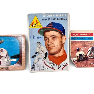 3 1950â€™s Baseball Cards