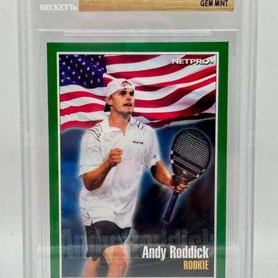 2001 Netpro #1 Andy Roddick Graded 9.5 Gem Mint Card
