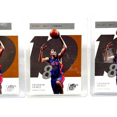 3 2002 Tayshaun Prince Rookie Cards