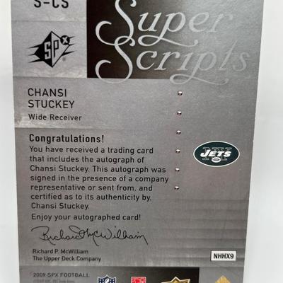 Nick Miller and Chansi Stuckey Autographed Football Cards