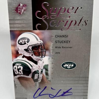 Nick Miller and Chansi Stuckey Autographed Football Cards