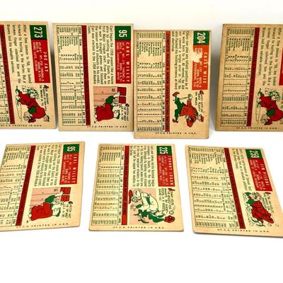 7 1959 Bseball Cards