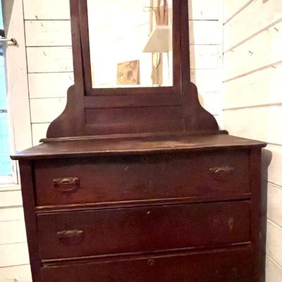 Antique 3 drawer dresser