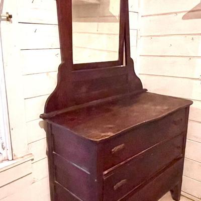 Antique 3 drawer dresser