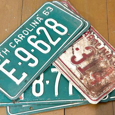 Vintage License Plates