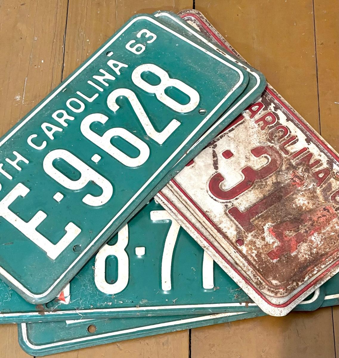 Vintage License Plates