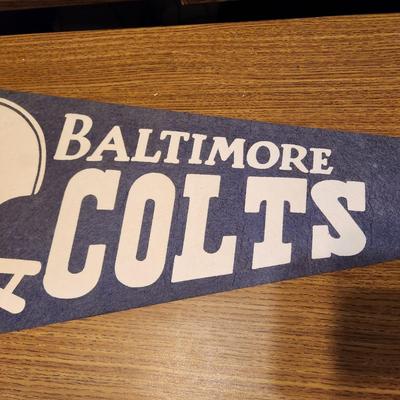 Vintage Baltimore Colts NFL Pennant