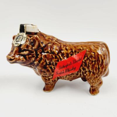 VINTAGE RUTHERFORD WHISKEY BULL DECANTER