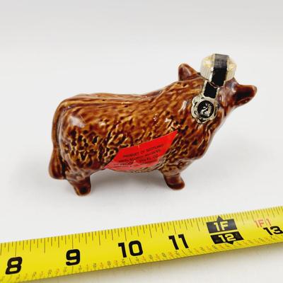 VINTAGE RUTHERFORD WHISKEY BULL DECANTER