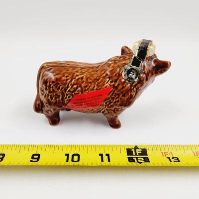 VINTAGE RUTHERFORD WHISKEY BULL DECANTER