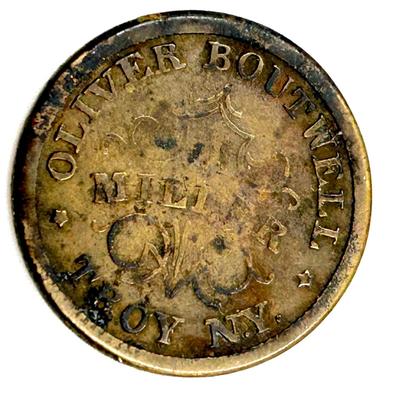 1863 Civil War Oliver Boutwell Redemption Token