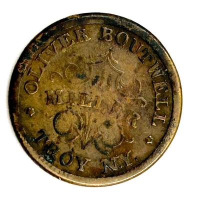 1863 Civil War Oliver Boutwell Redemption Token