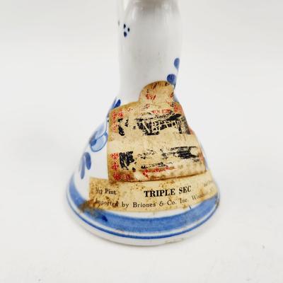 RYNBENDES TRIPLE SEC DELFT HOLLAND DECANTER W/ HANDLE