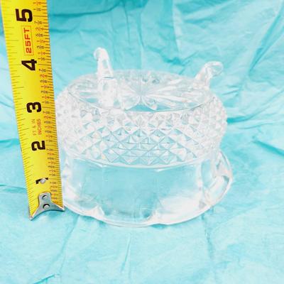 BEAUTIFUL CUT GLASS PEDESTAL BOWL